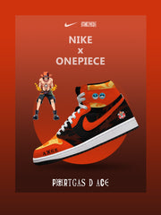 Portgas D. Ace V.3 Benutzerdefinierte High-Top-Sneaker