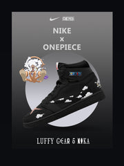 Baskets montantes personnalisées Luffy Gear 5 Nika V.2