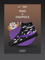 Monkey D. Luffy V.8 Custom TS Hohe Sneakers