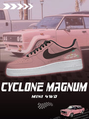 Rosa Fiat 131 Abarth V.1 Custom Sneakers