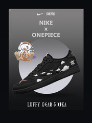 Baskets basses personnalisées Luffy Gear 5 Nika V.1