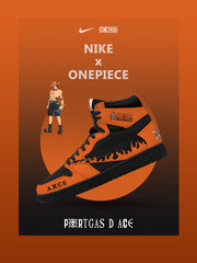 Portgas D. Ace V.2 Custom TS Hohe Sneakers
