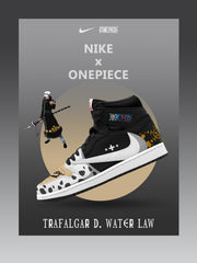 Trafalgar D. Water Law V.1 Custom TS Hohe Sneakers