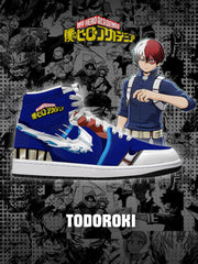 Shoto Todoroki V.2 Benutzerdefinierte High-Top-Sneaker