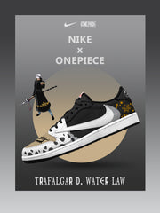 Trafalgar D. Water Law V.2 Custom TS Niedrige Turnschuhe
