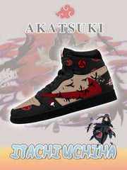 Akatsuki Itachi Uchiha V.6 Custom TS Hohe Sneakers