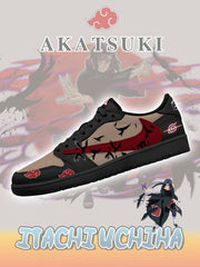 Akatsuki Itachi Uchiha V.6 Custom TS Niedrige Turnschuhe