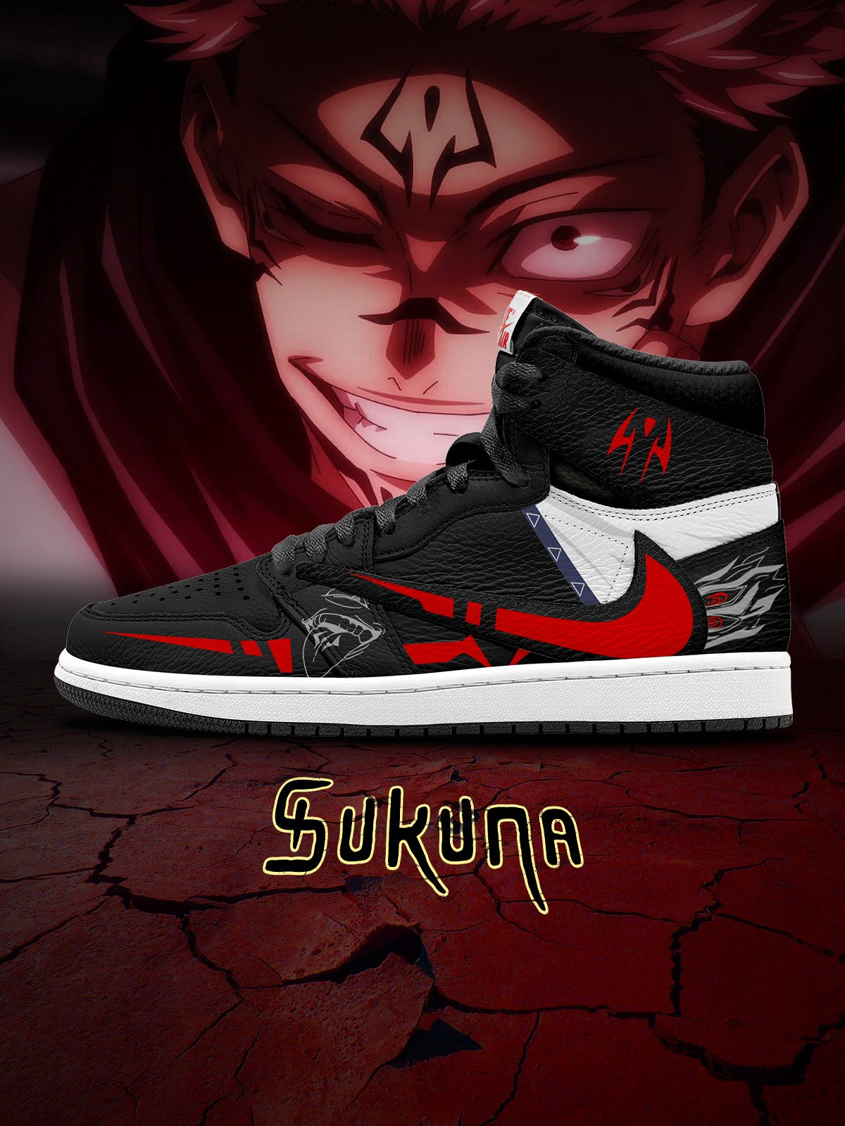 Ryomen Sukuna V.5 Custom TS High Sneakers