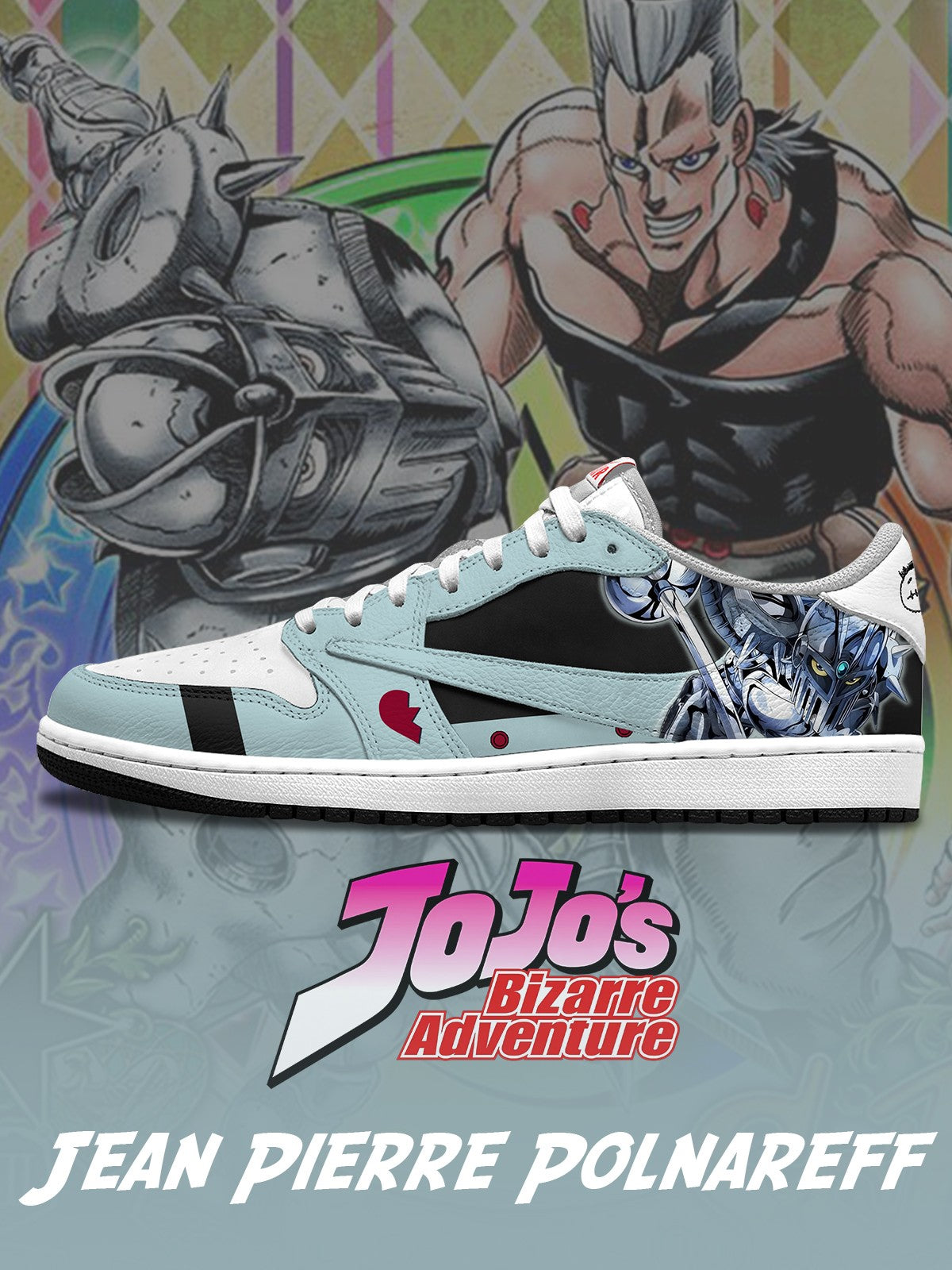 Jean Pierre Polnareff V.2 Custom TS Niedrige Turnschuhe