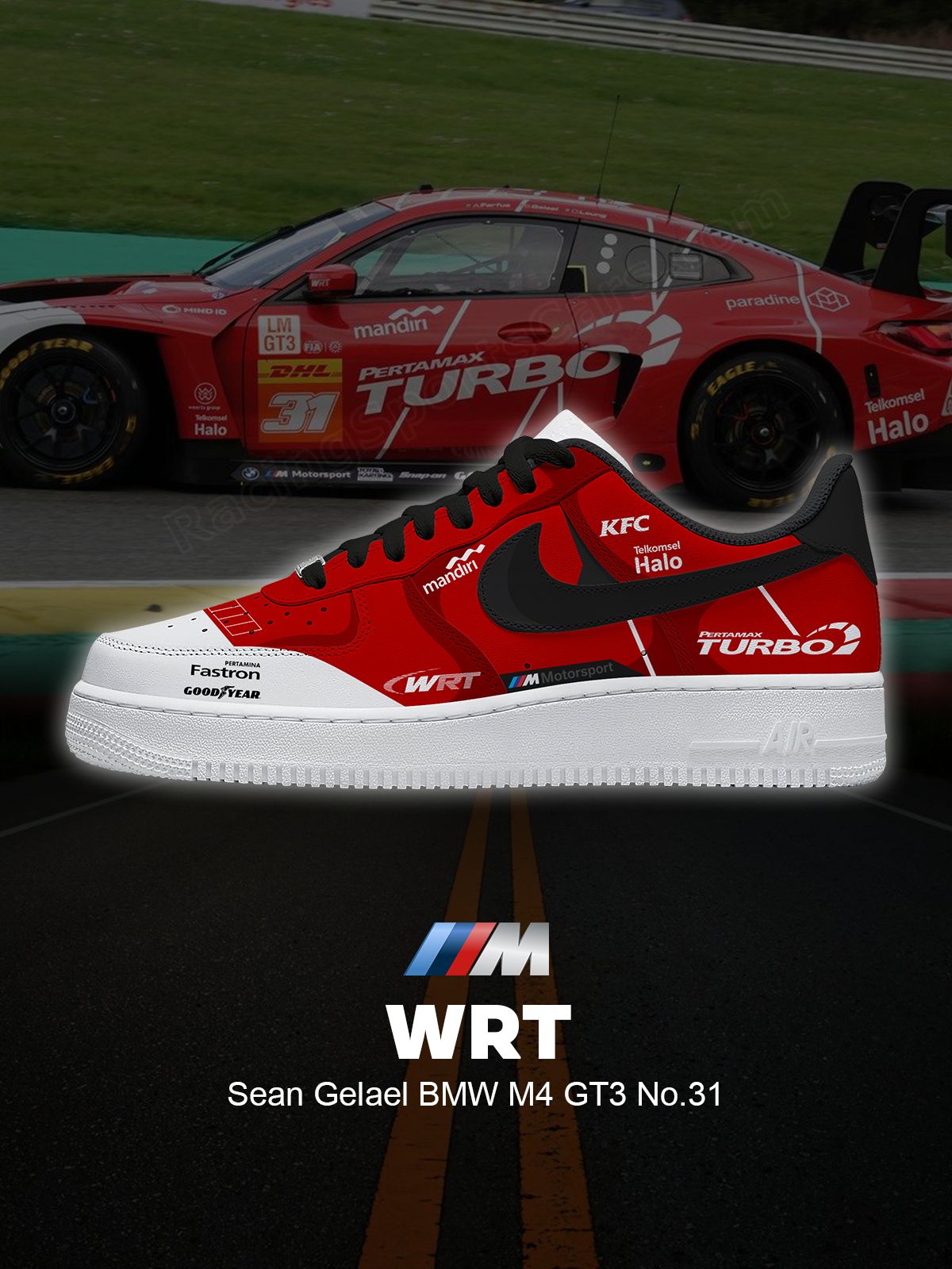 Baskets personnalisées WRT M4 GT3 n° 31