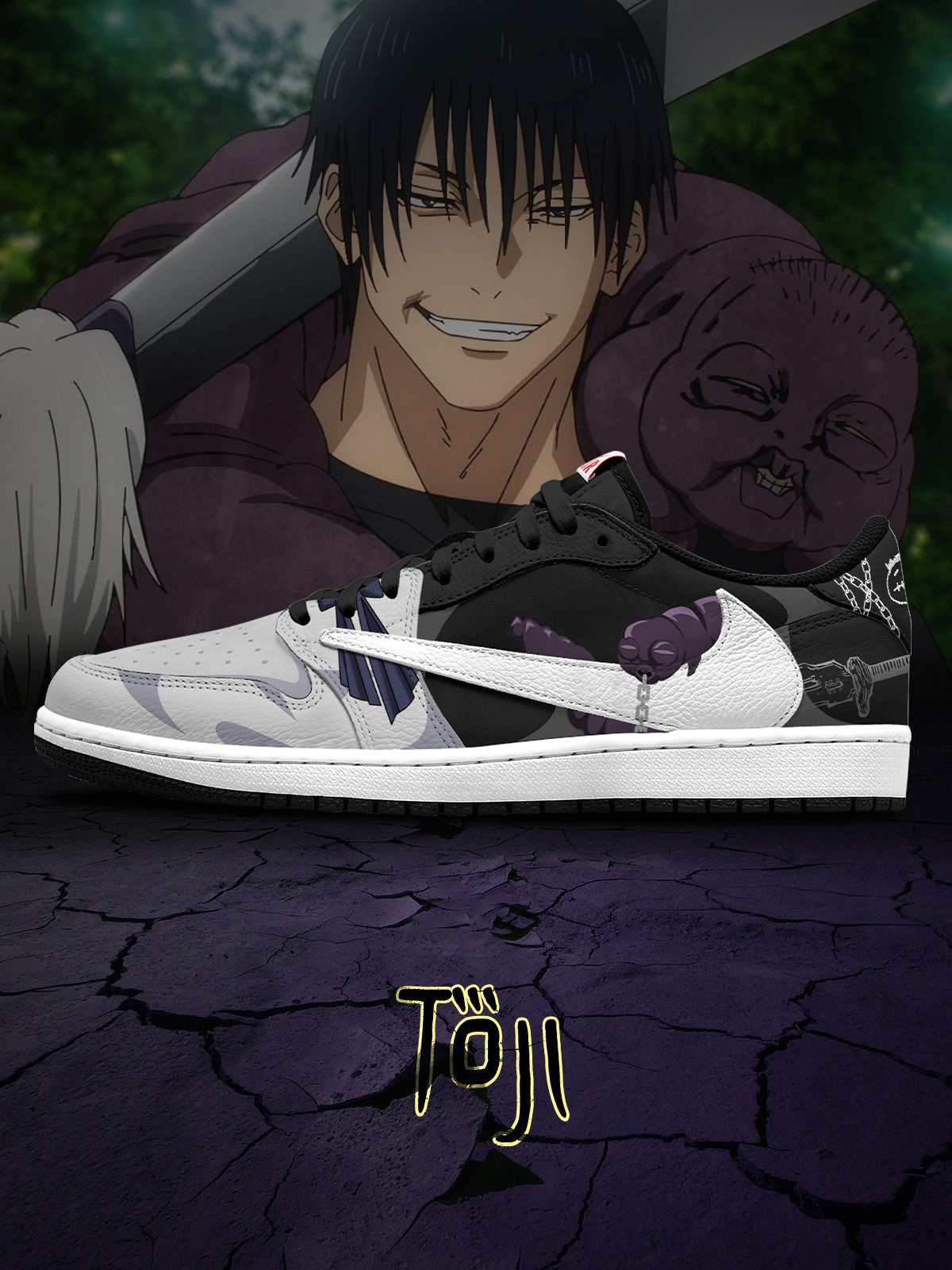 Toji Fushiguro V.3 Custom TS Low Sneakers