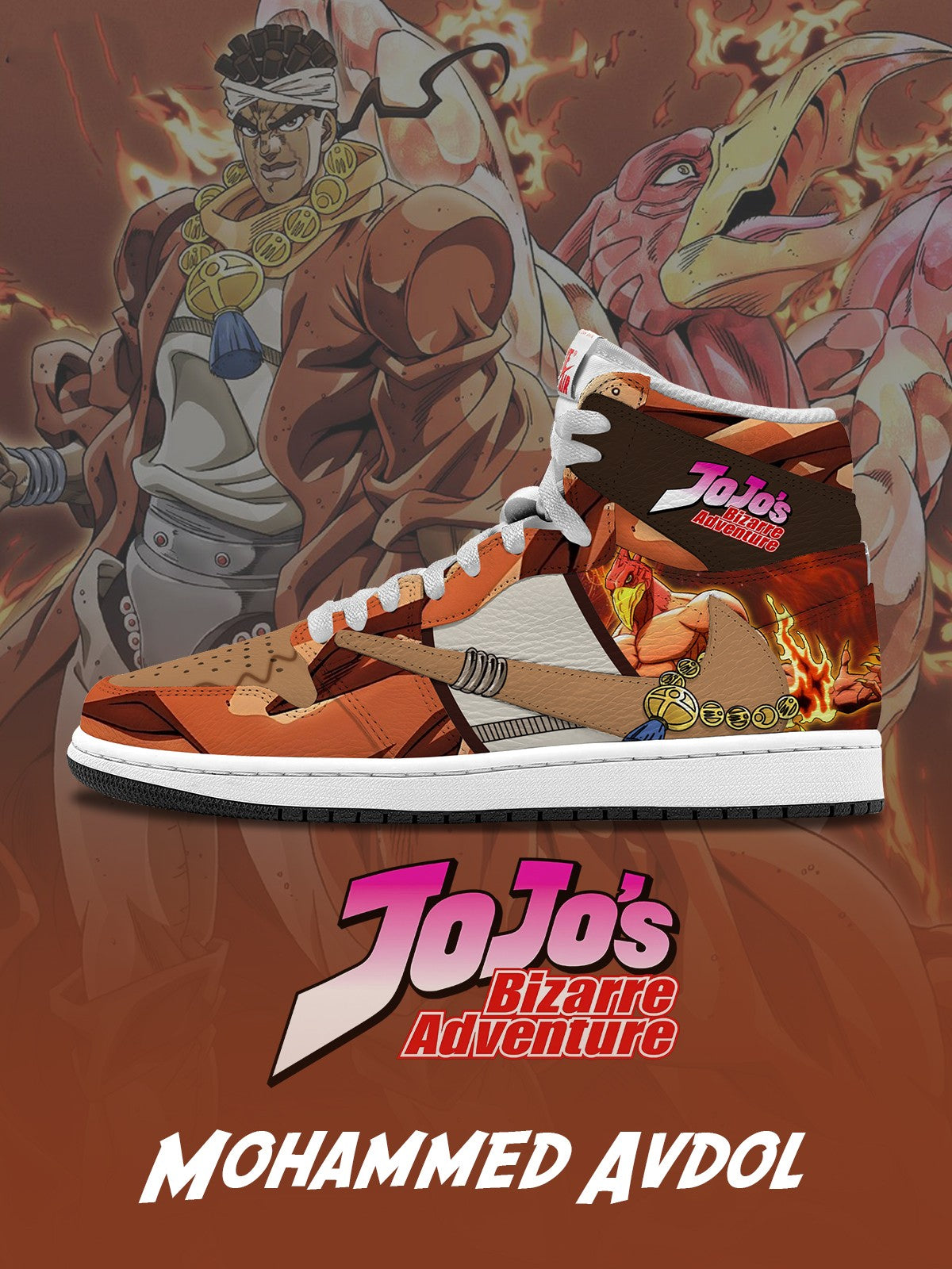 Mohammed Avdol V.2 Custom TS Hohe Sneakers