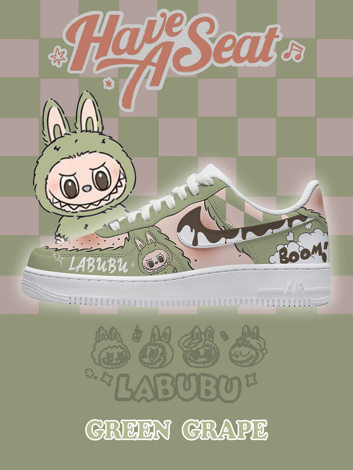 Grüne Traube V.3 Custom Sneakers