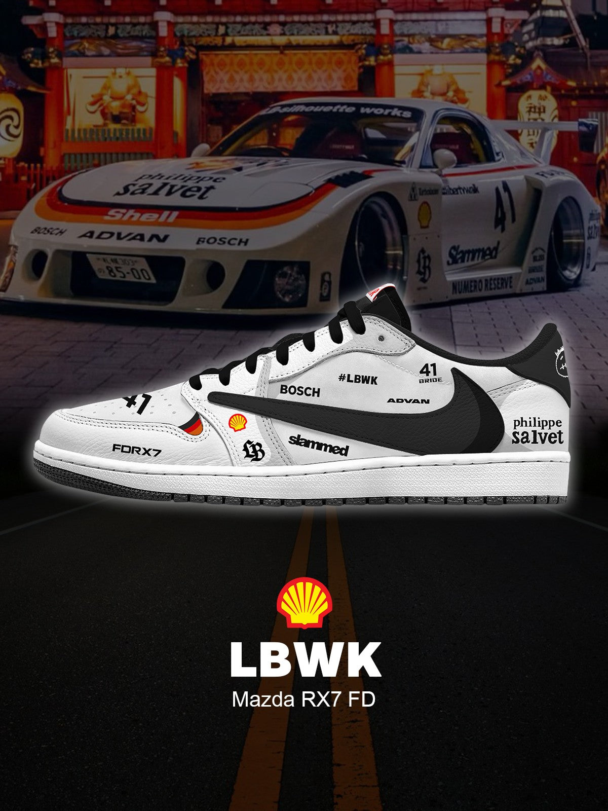 RX7 FD V.1 Custom TS Niedrige Turnschuhe