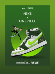 Roronoa Zoro V.3 Baskets montantes personnalisées