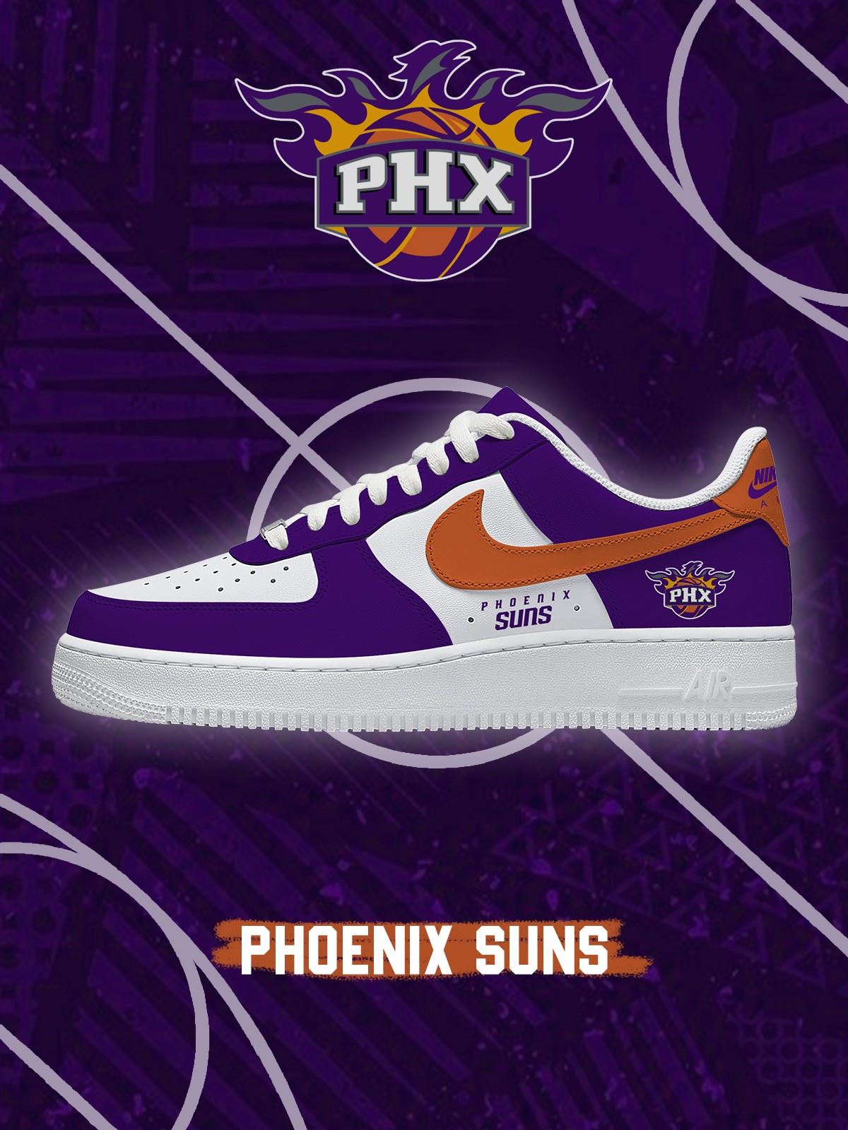 Phoenix Basketball Custom Air-Style Sneakers