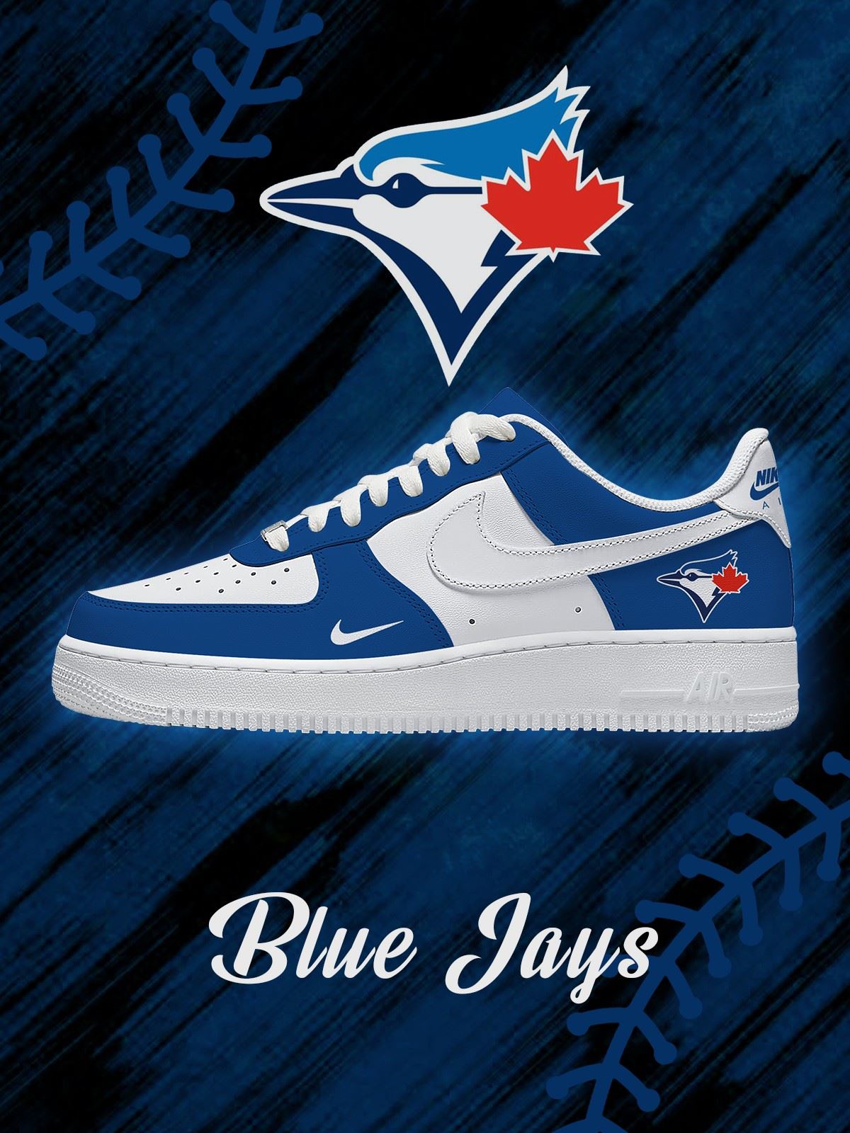Toronto Baseball Custom Air-Style Sneakers