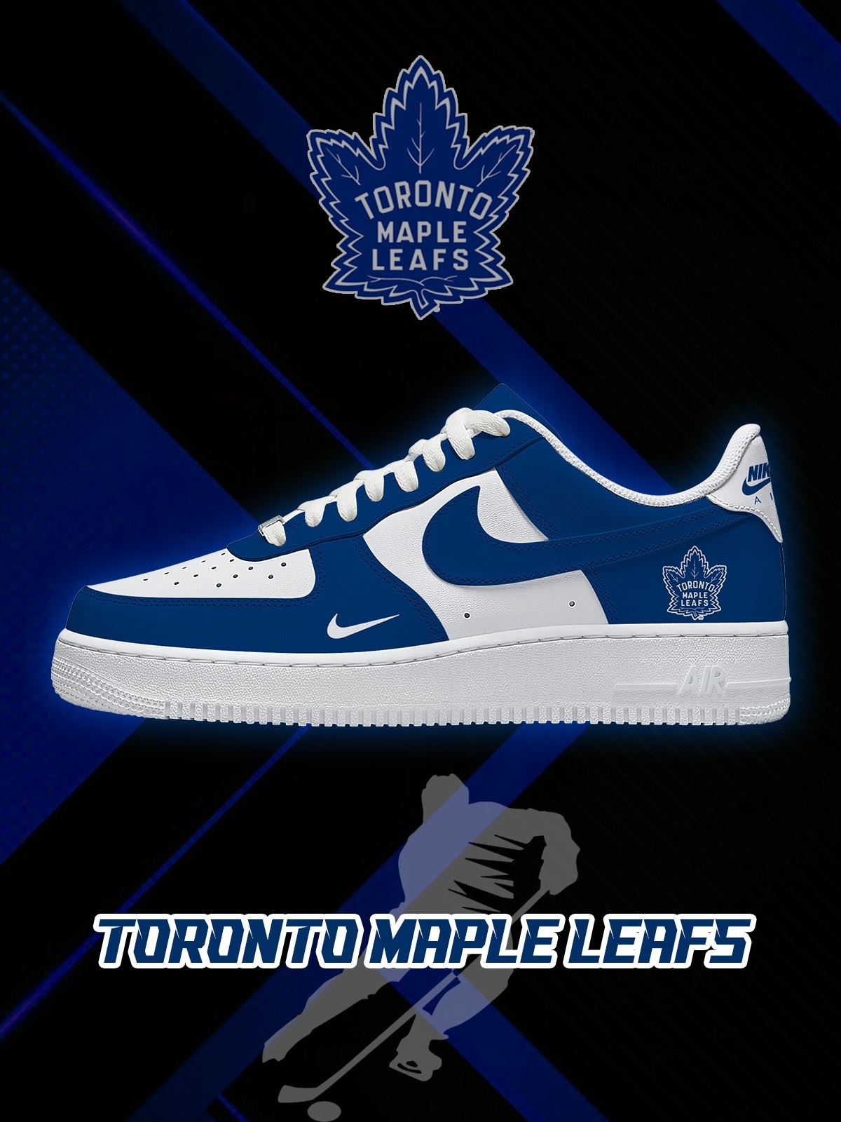 Toronto Hockey V.1 Custom Air-Style Sneakers