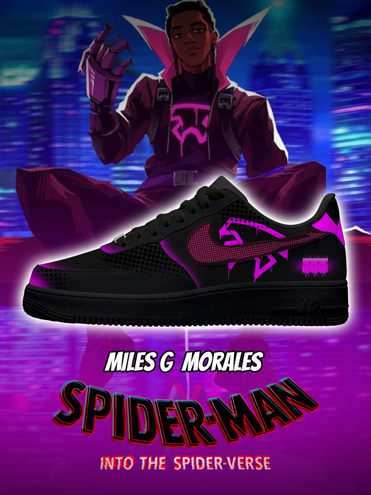 Miles G Morales V.1 Custom Sneakers