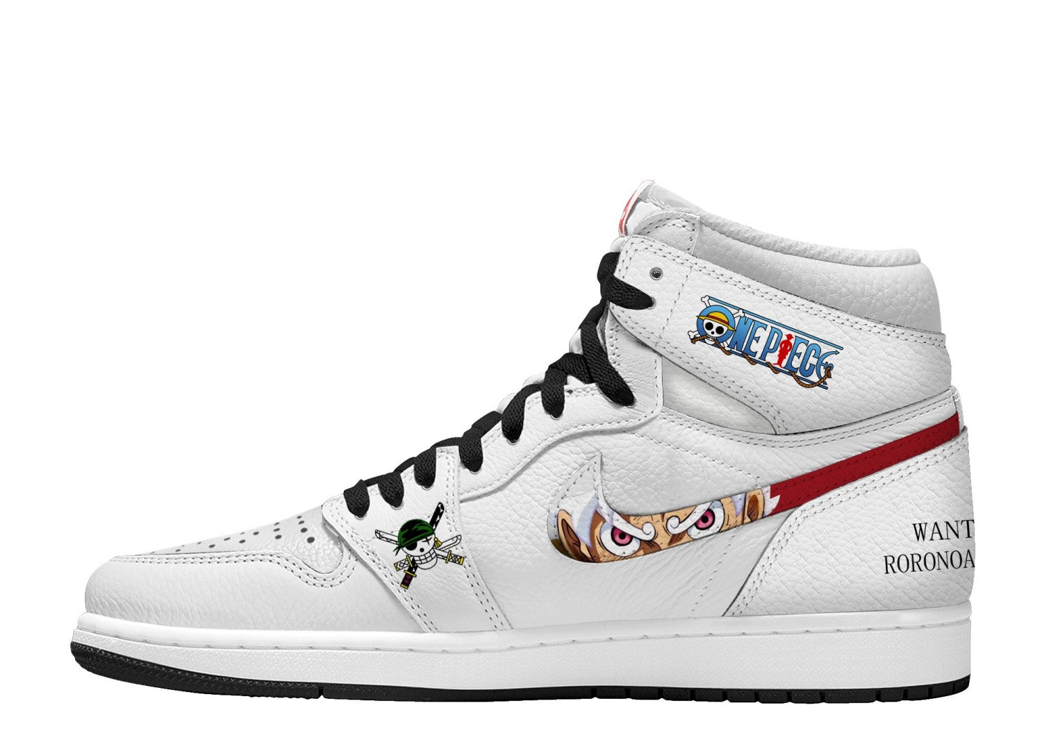 Luffy and Zoro V.1 Custom TS High Sneakers