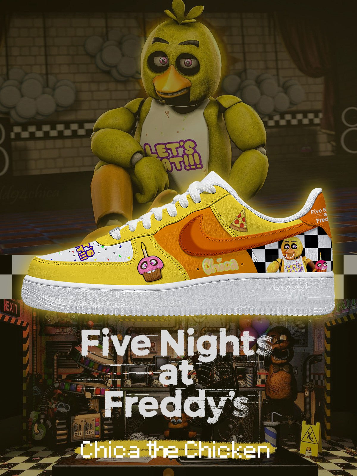Chica das Huhn V.1 Custom Sneakers