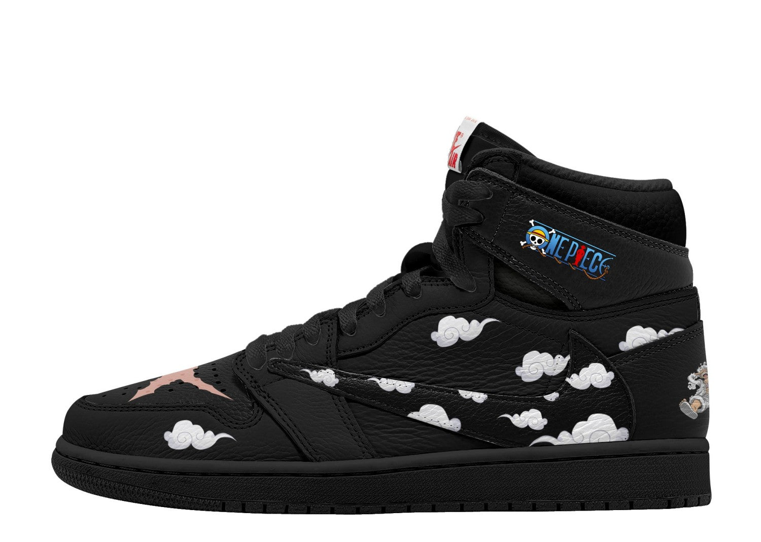 Baskets montantes personnalisées Luffy Gear 5 Nika V.1