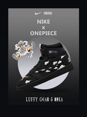 Baskets montantes personnalisées Luffy Gear 5 Nika V.1