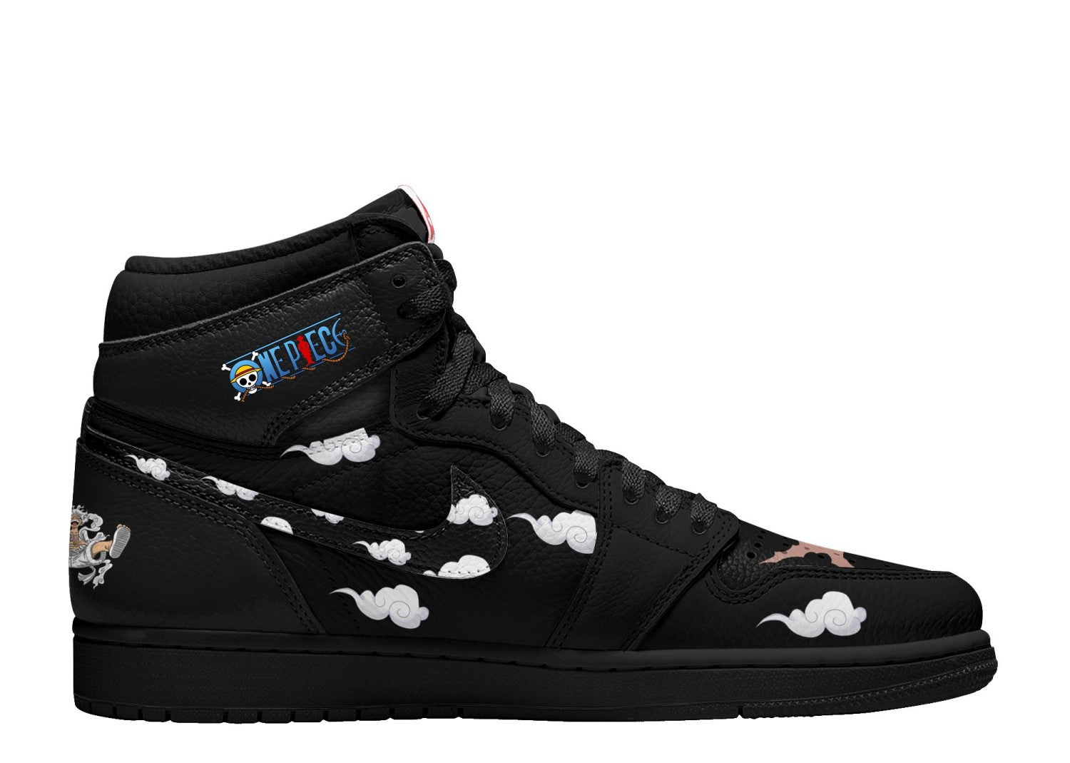 Baskets montantes personnalisées Luffy Gear 5 Nika V.1