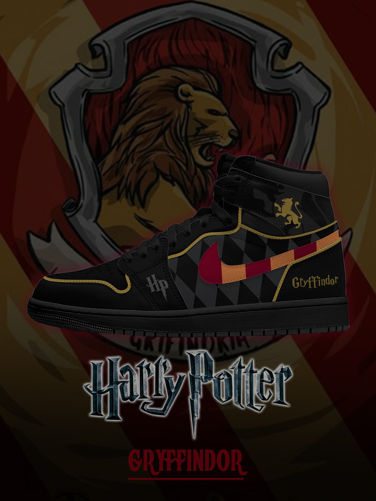 Hogwarts Gryffindor Haus V.3 Custom High-Top Sneakers