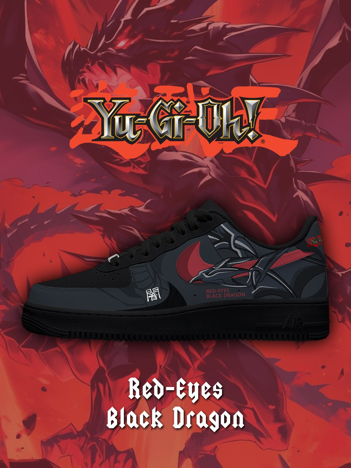 Baskets personnalisées Red-Eyes Black Dragon V.1