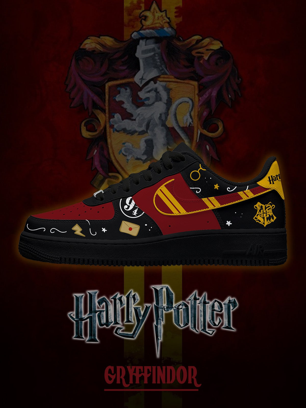 Hogwarts Gryffindor Haus V.3 Custom Sneakers