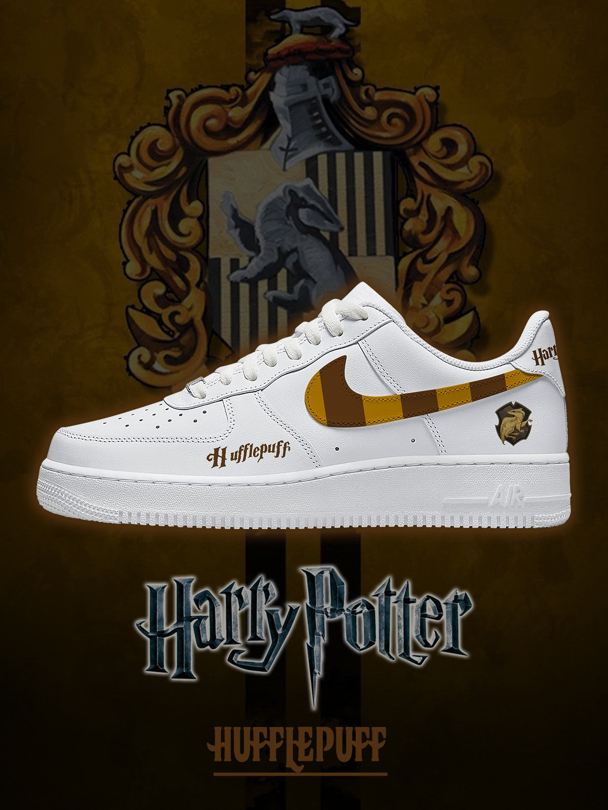 Hogwarts Hufflepuff Haus V.1 Custom Sneakers