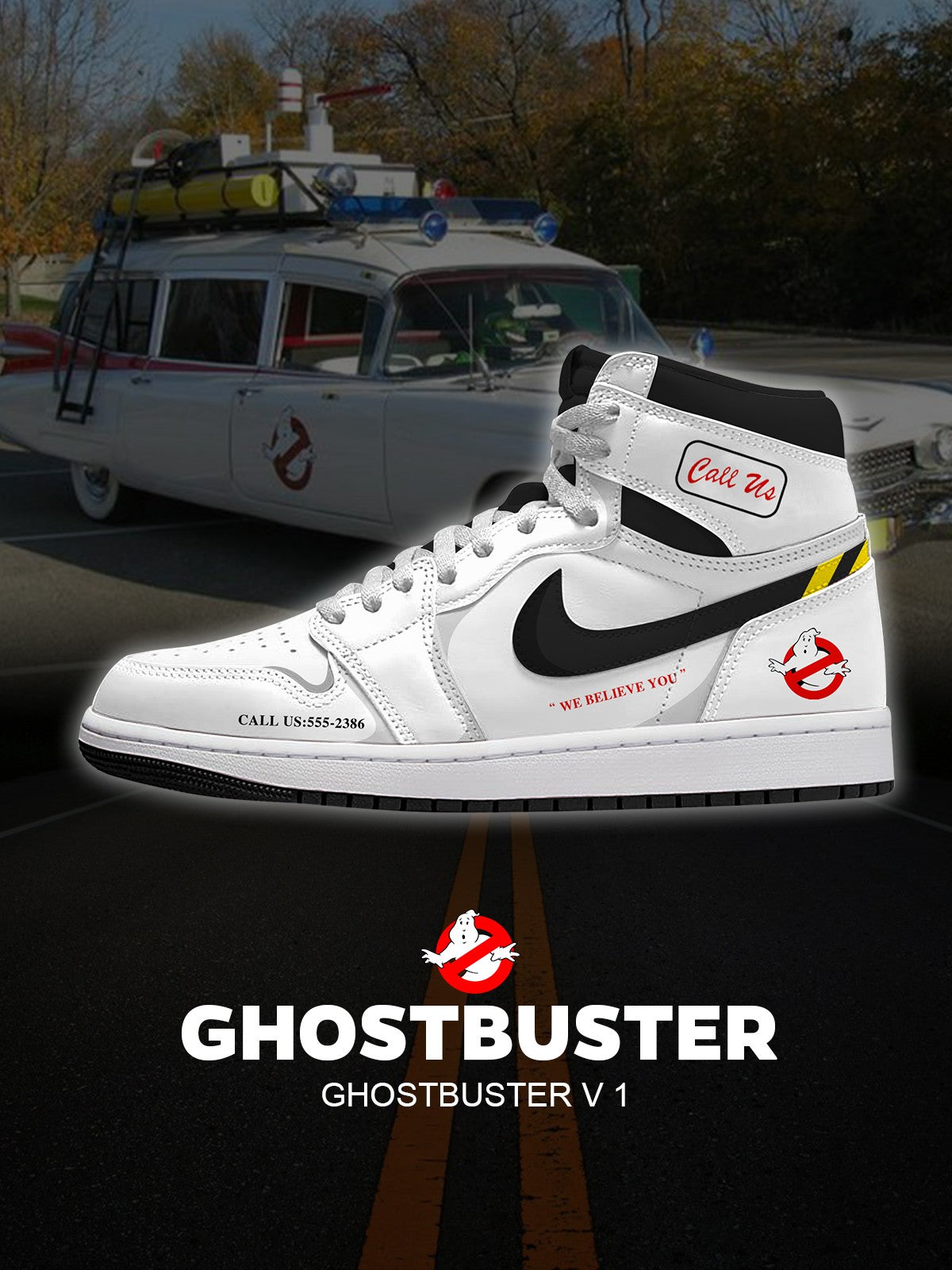 Ghostbuster V.1 Benutzerdefinierte High-Top-Sneaker