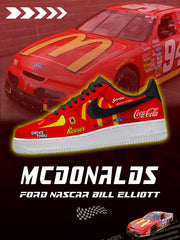 Baskets personnalisées Bill Elliott Mcdonalds V.1