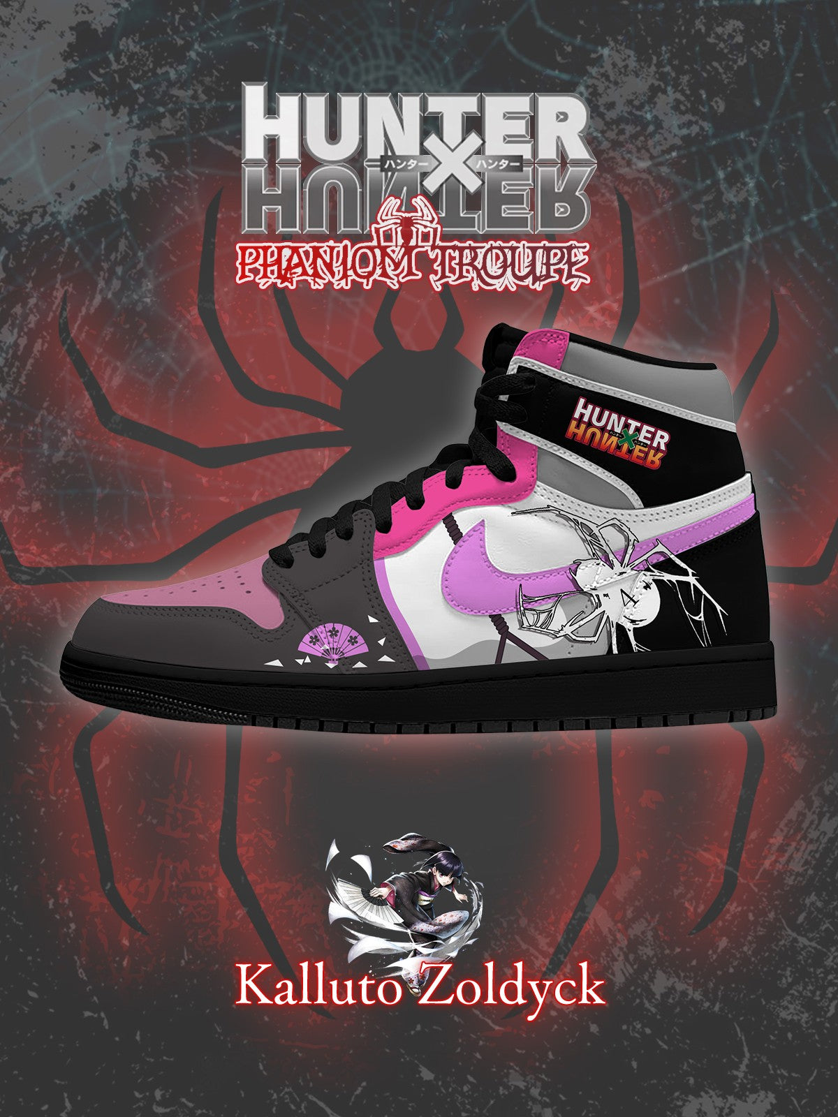 Kalluto Zoldyck V.1 Benutzerdefinierte High-Top-Sneaker