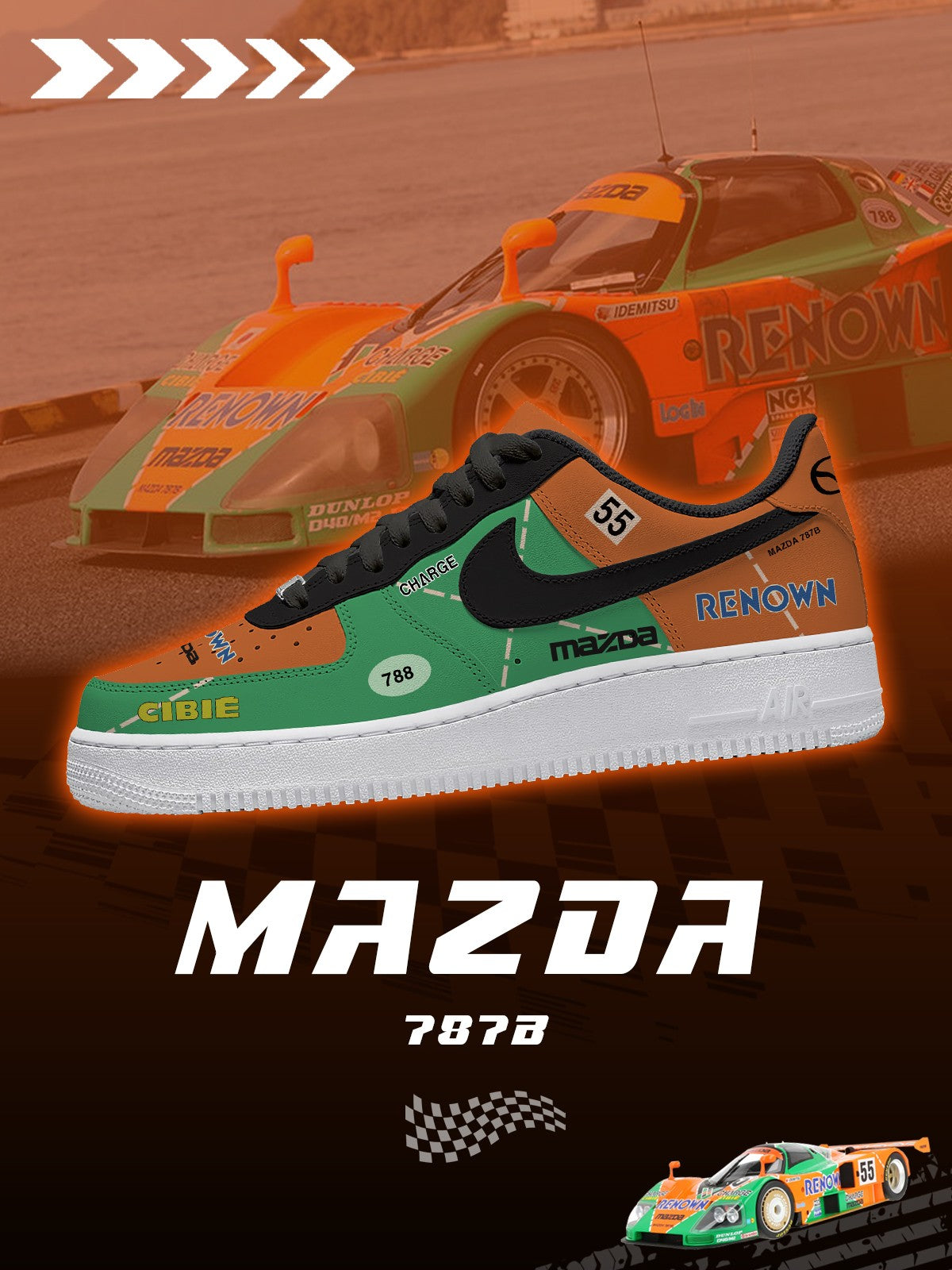 Baskets personnalisées 787B V.1