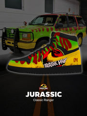 Baskets montantes personnalisées Jurassic Classic Ranger V.1