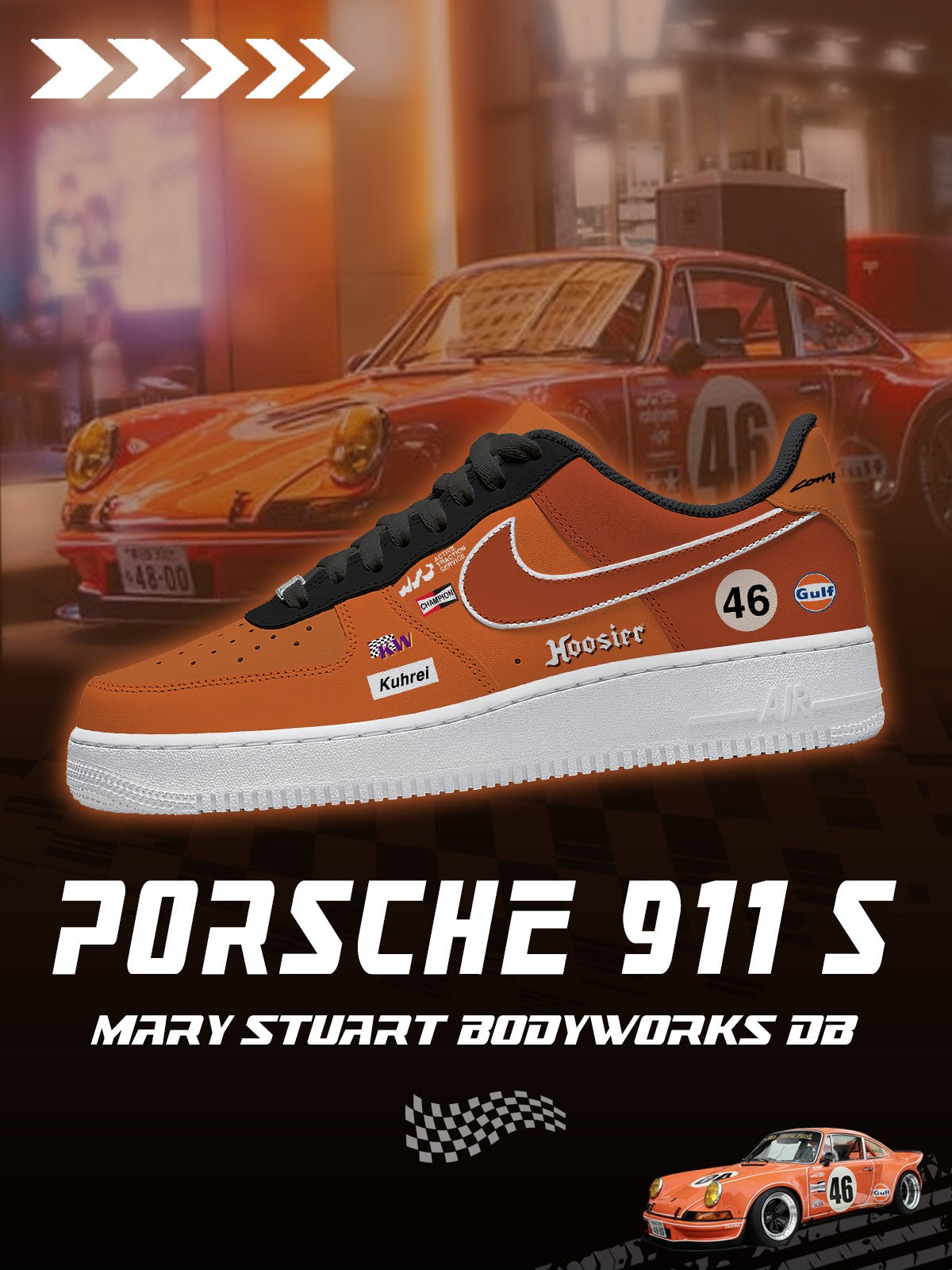 Baskets personnalisées 911 S Mary Stuart Bodyworks DB V.1