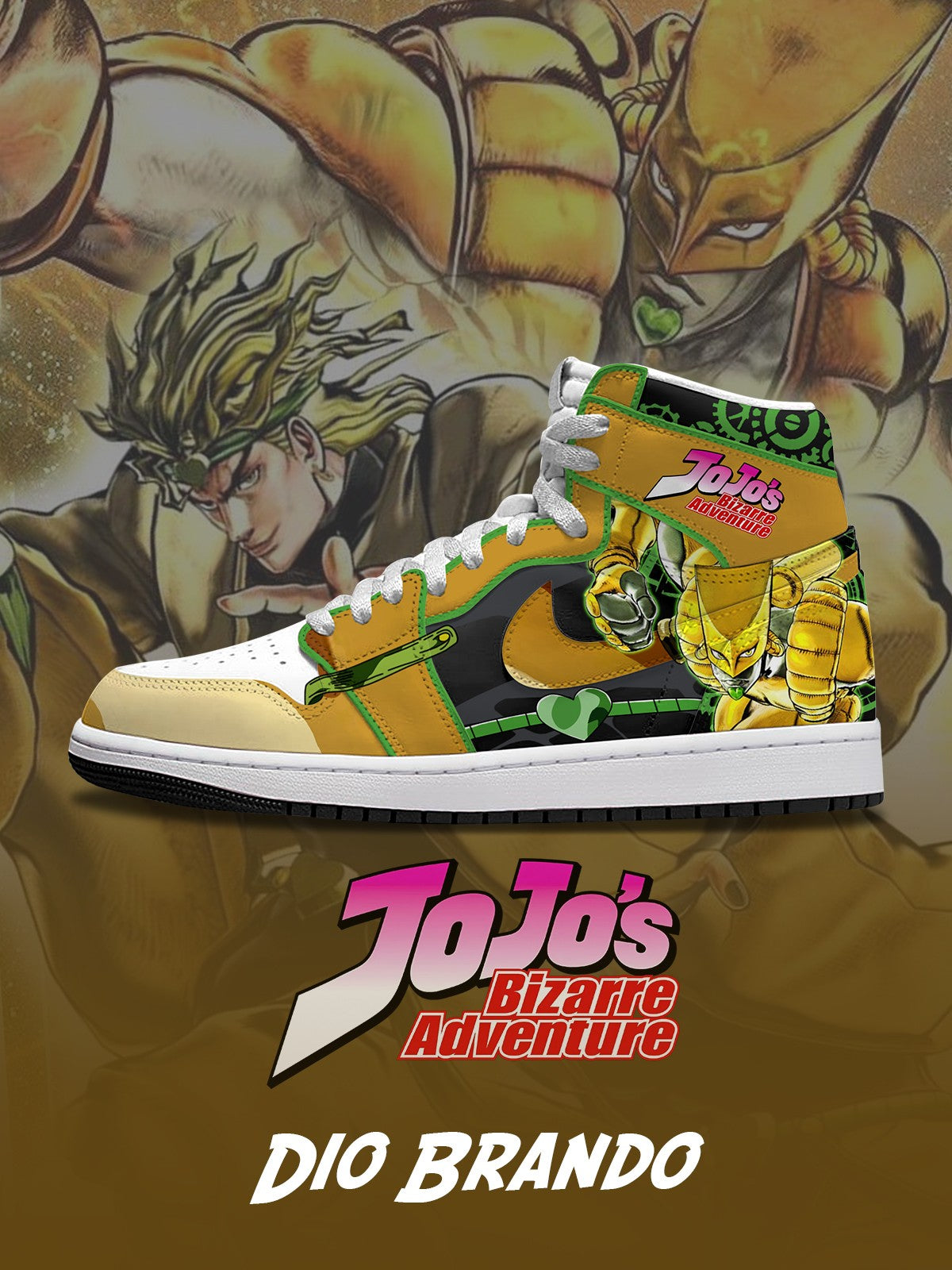 Dio Brando V.2 Benutzerdefinierte High-Top-Sneaker