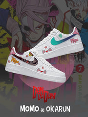 Momo &amp; Okarun V.1 Custom Sneakers