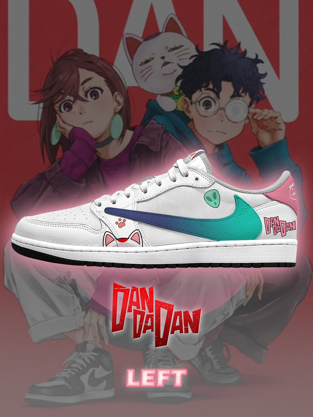 Okarun und Momo V.1 Custom TS Low Sneakers